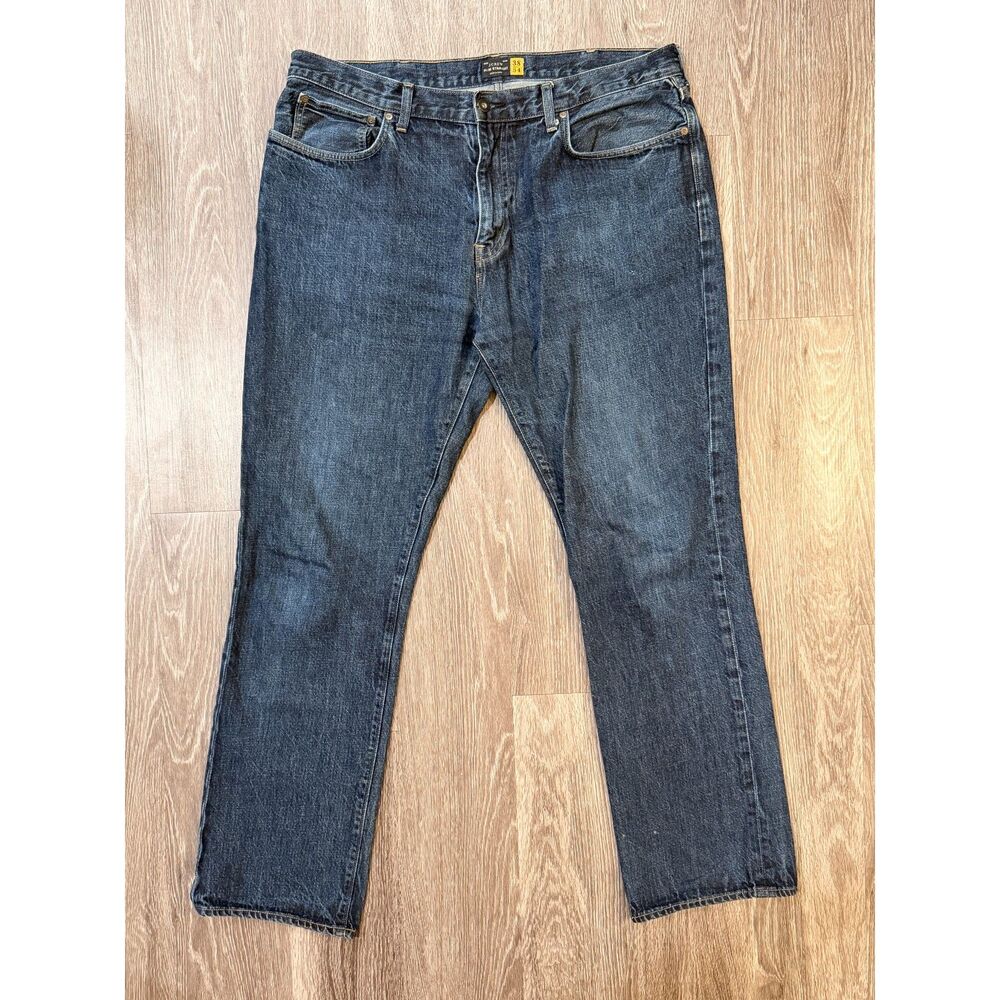 J Crew Men's Slim Straight Jeans Dark Wash 38x34